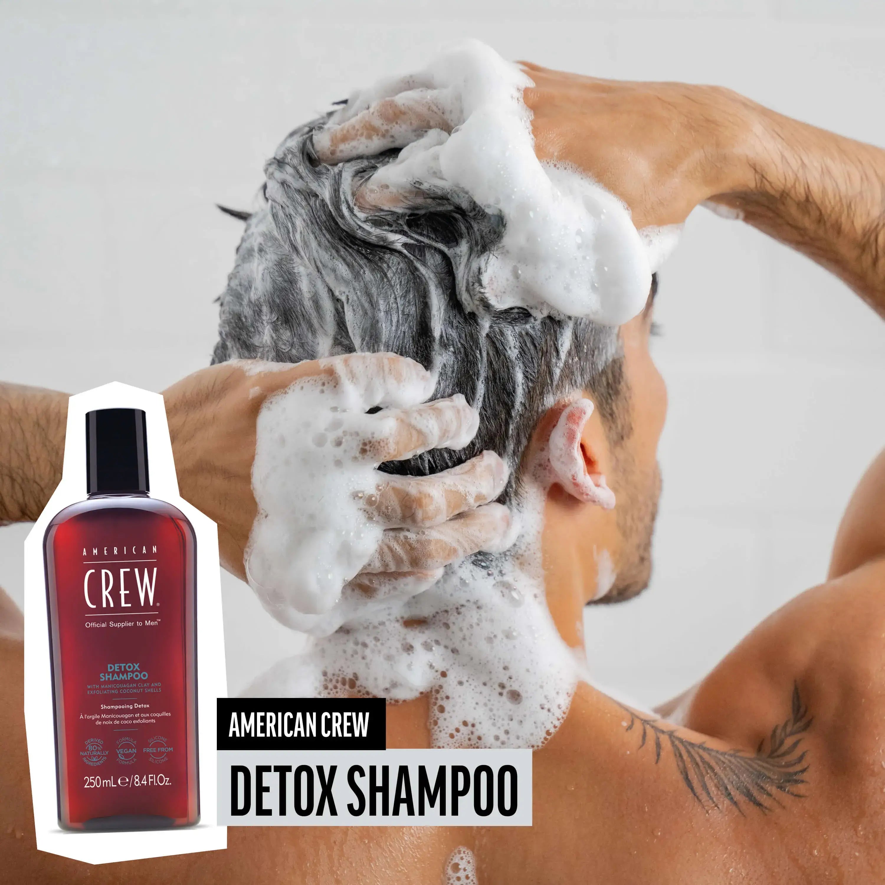 Shampoo American Crew Detox 1 Litro Limpieza Profunda Exfoliante Salon