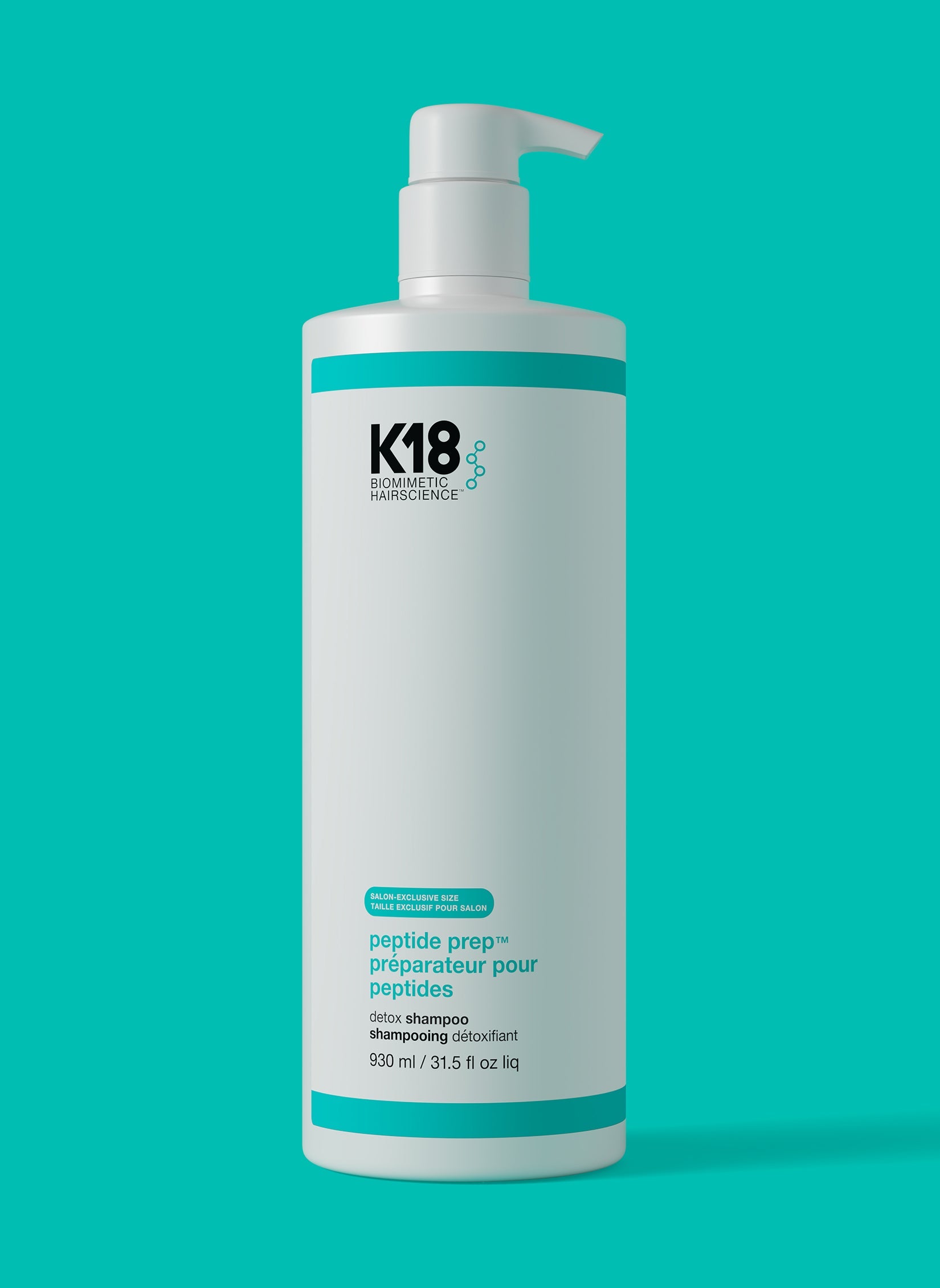 Shampoo K18 Peptide Prep Detox 1 Litro Limpieza Profunda Profesional Salon