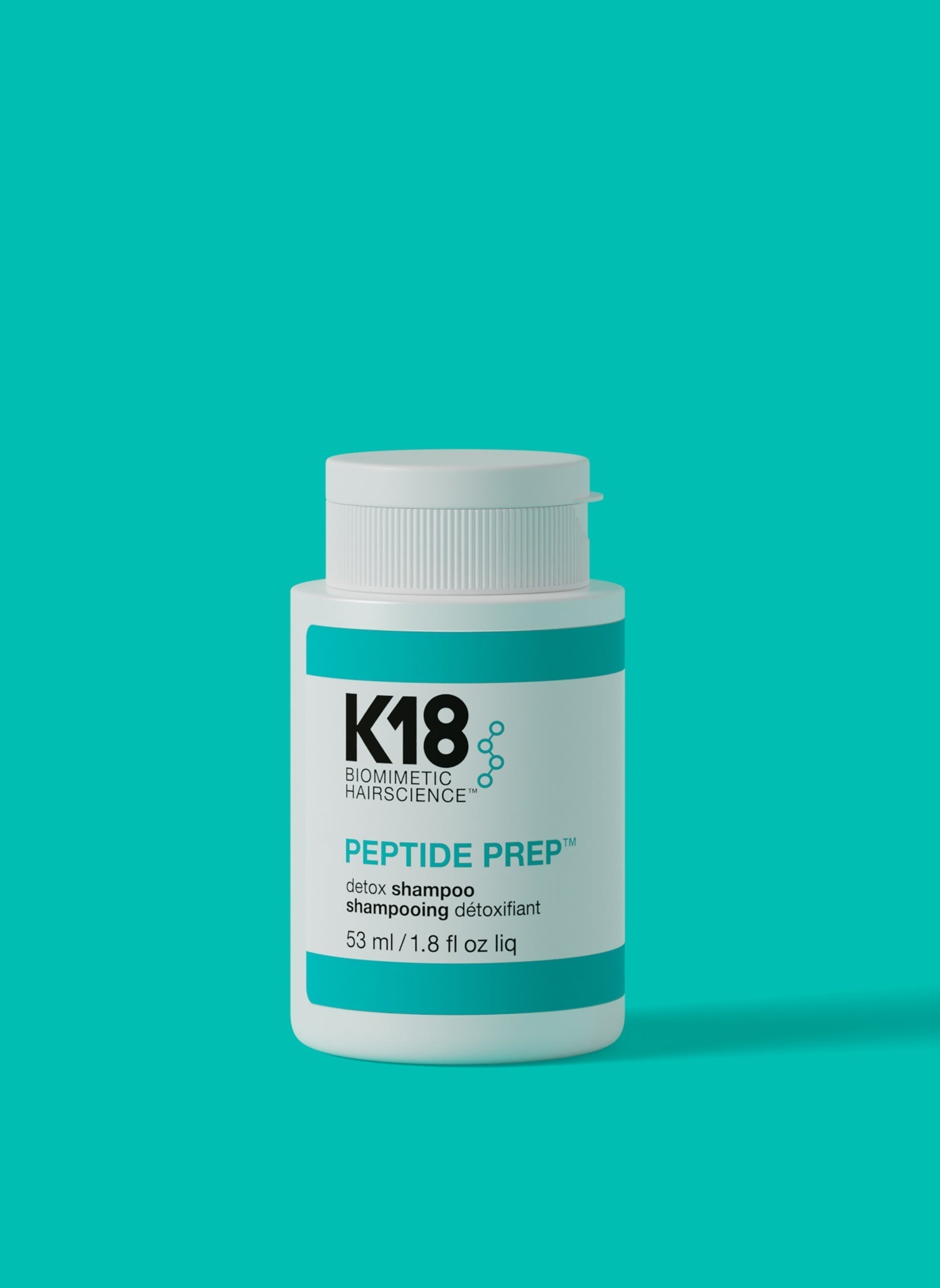 Shampoo K18 Peptide Prep Detox 53ml Tamano Viaje Travel Size Limpieza Profunda