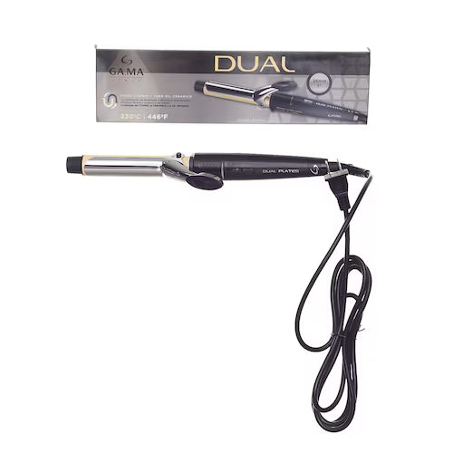 Tenaza Rizadora GAMA Dual 25mm Iónica Profesional Ondas