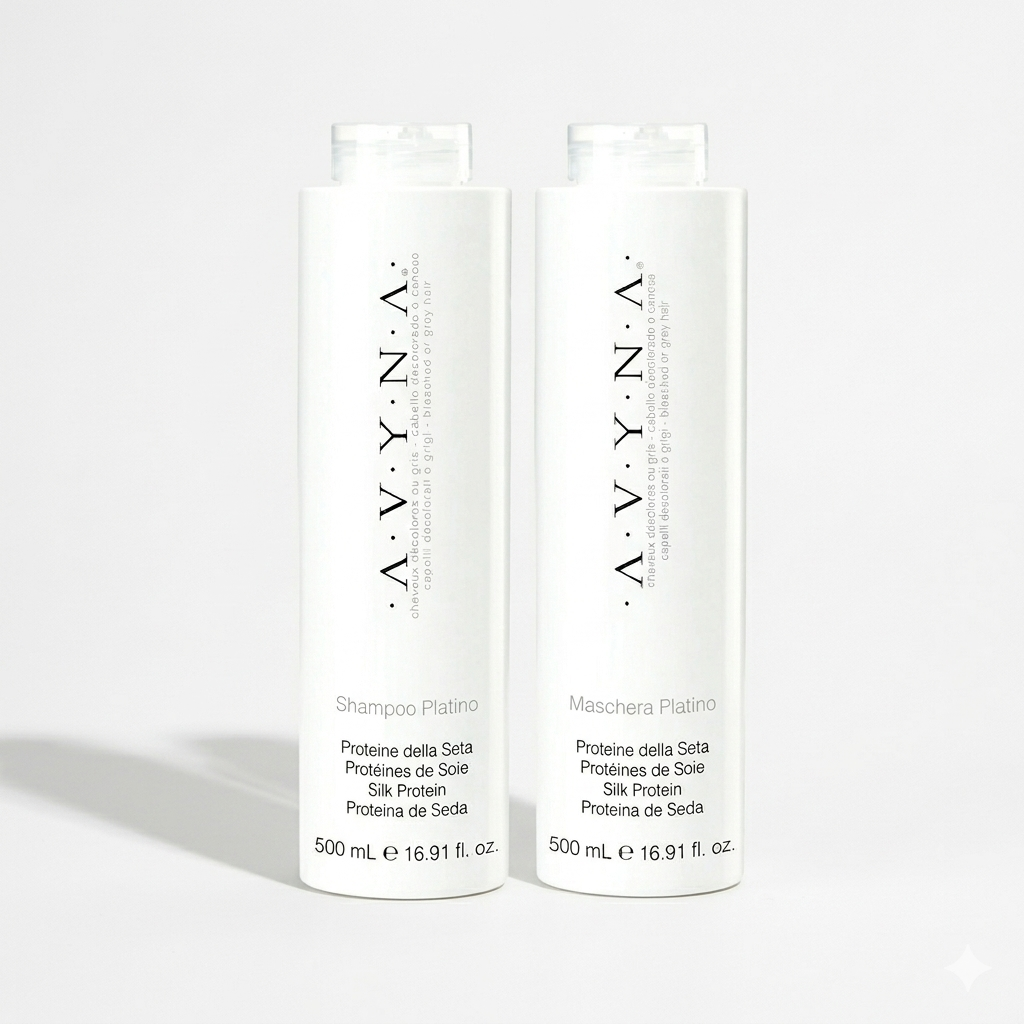 Dúo Avyna Platino – Shampoo + Maschera Matizador 2x500ml
