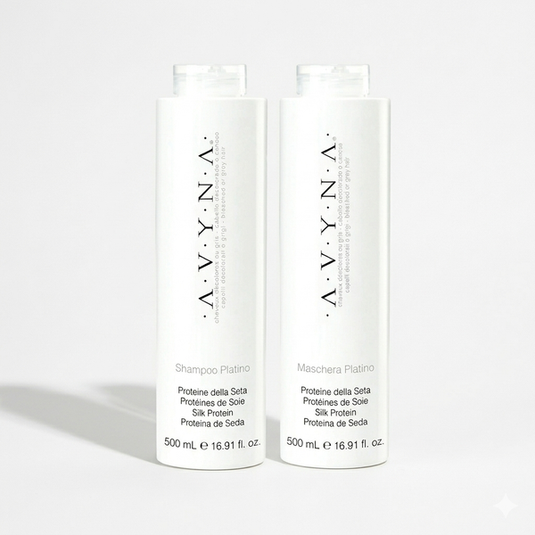 Dúo Avyna Platino – Shampoo + Maschera Matizador 2x500ml