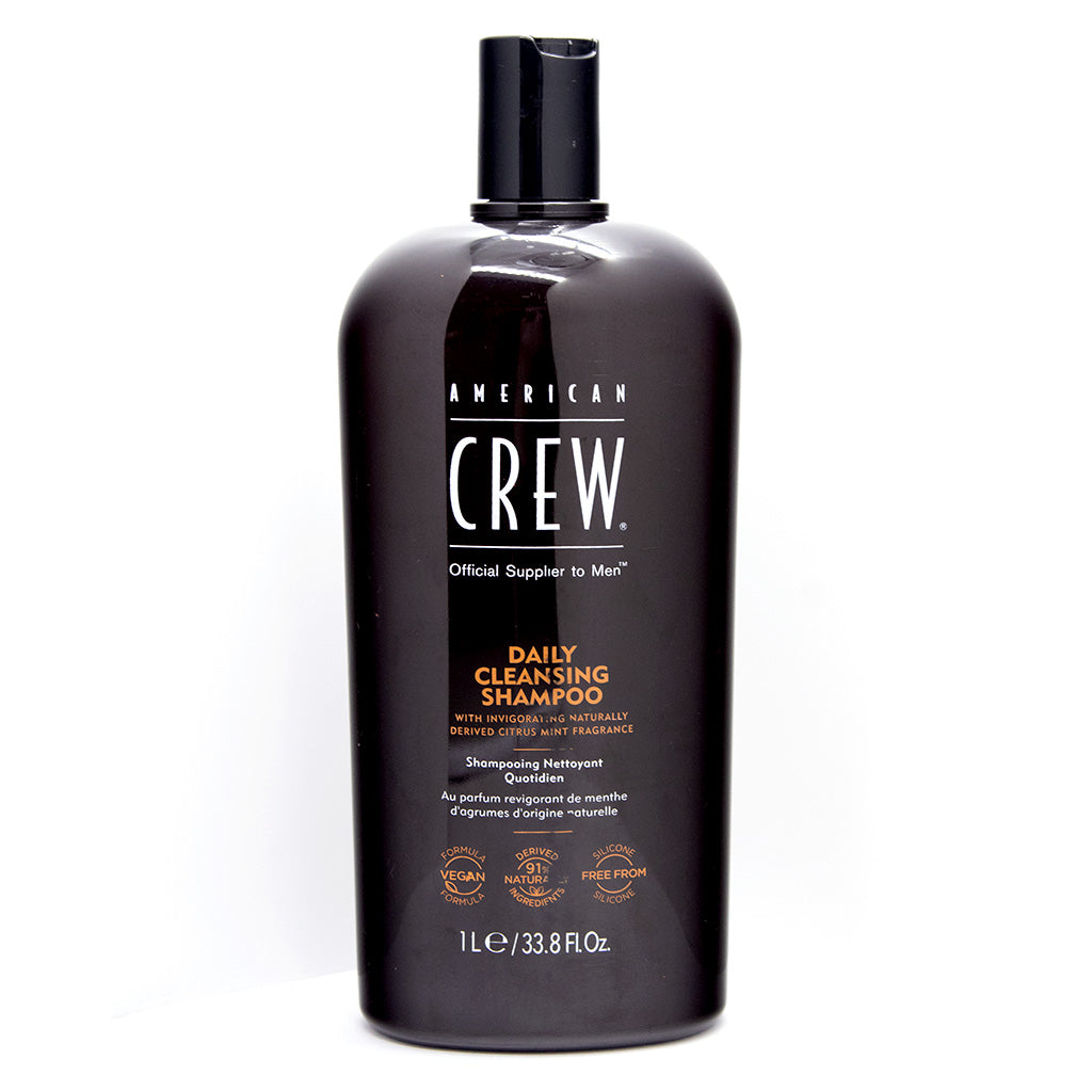 Shampoo American Crew Daily Cleansing 1 Litro Vitamina B5 Salon Barbería