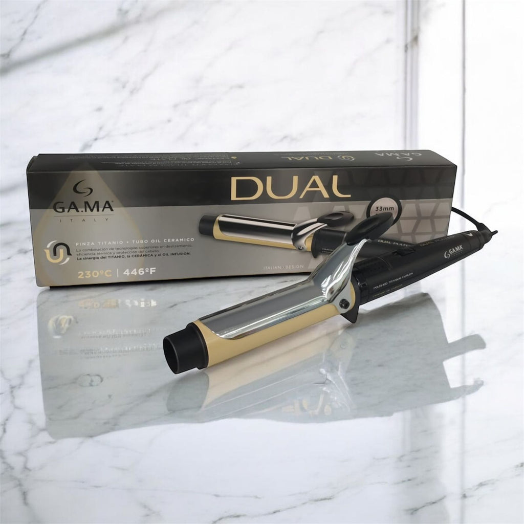 Rizador GAMA C Dual 33mm profesional para salón de belleza