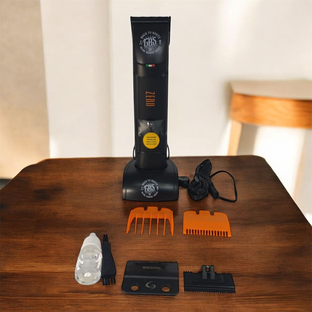 Trimmer profesional GAMA Zero Cut GBS Barber Series para barbería con cuchillas de acero inoxidable