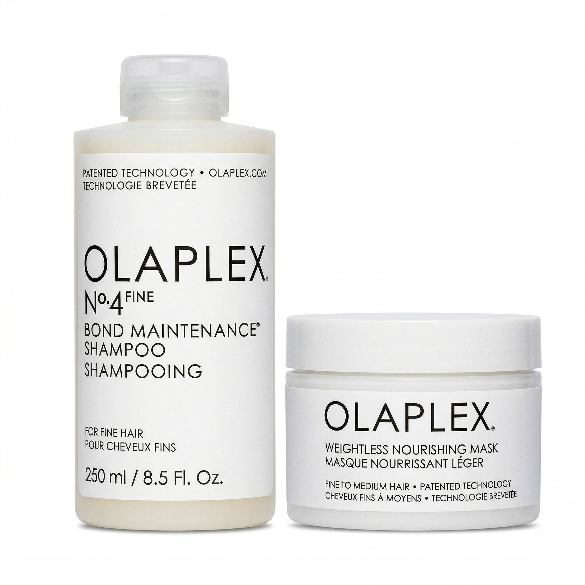 OLAPLEX FINE HAIR CARE DUO - SHAMPOO & WEIGHTLESS MASK