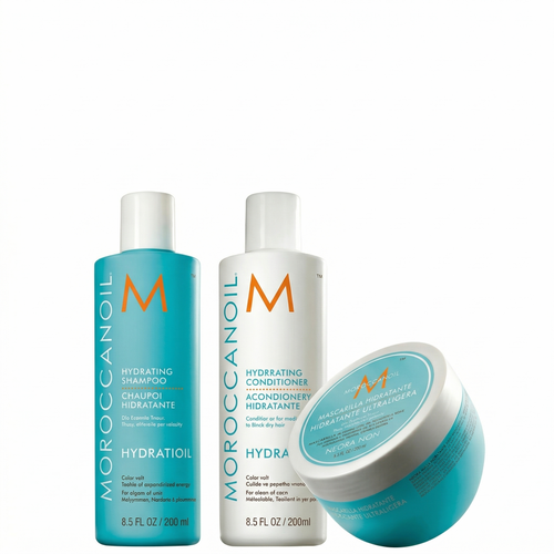 Combo Hidratación Ligera Moroccanoil Shampoo + Conditioner + Mascarilla Weightless