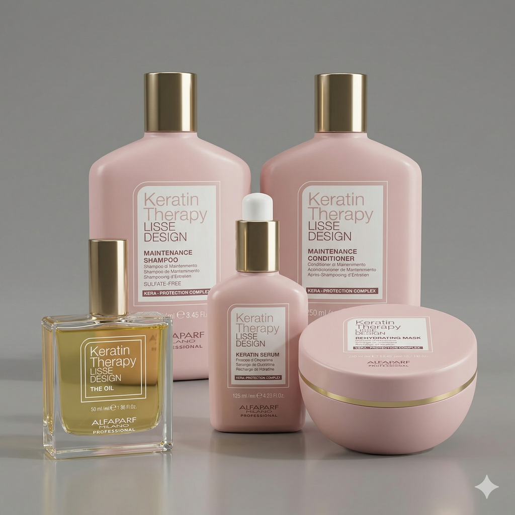 Combo Keratin Therapy Lisse Design Alfaparf 5 Piezas