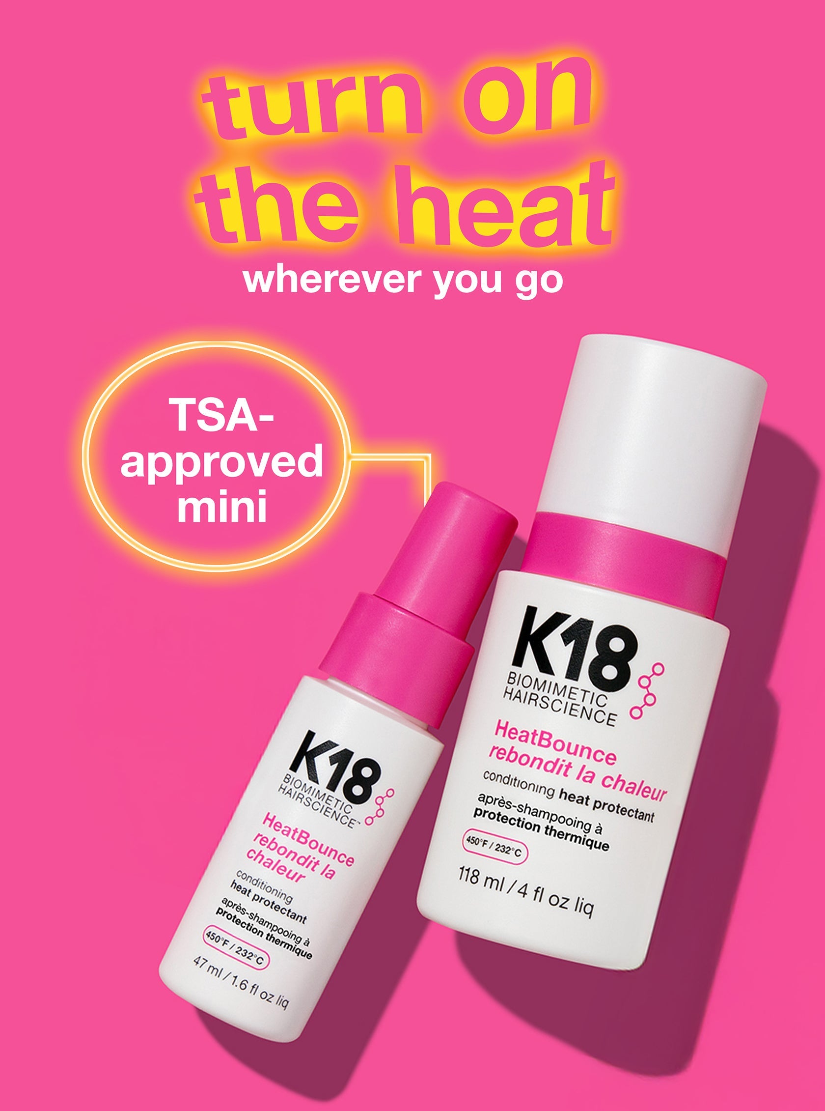 Protector Termico K18 Heat Bounce 47ml Tamano Viaje Travel Size Profesional