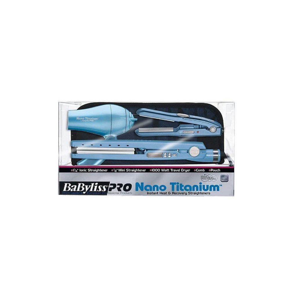Combo alisador y secador mini Babyliss formato viaje