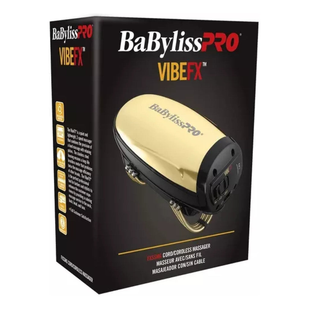 Masajeador BaByliss VibeFX FXSSMGES eléctrico para uso profesional en barbería