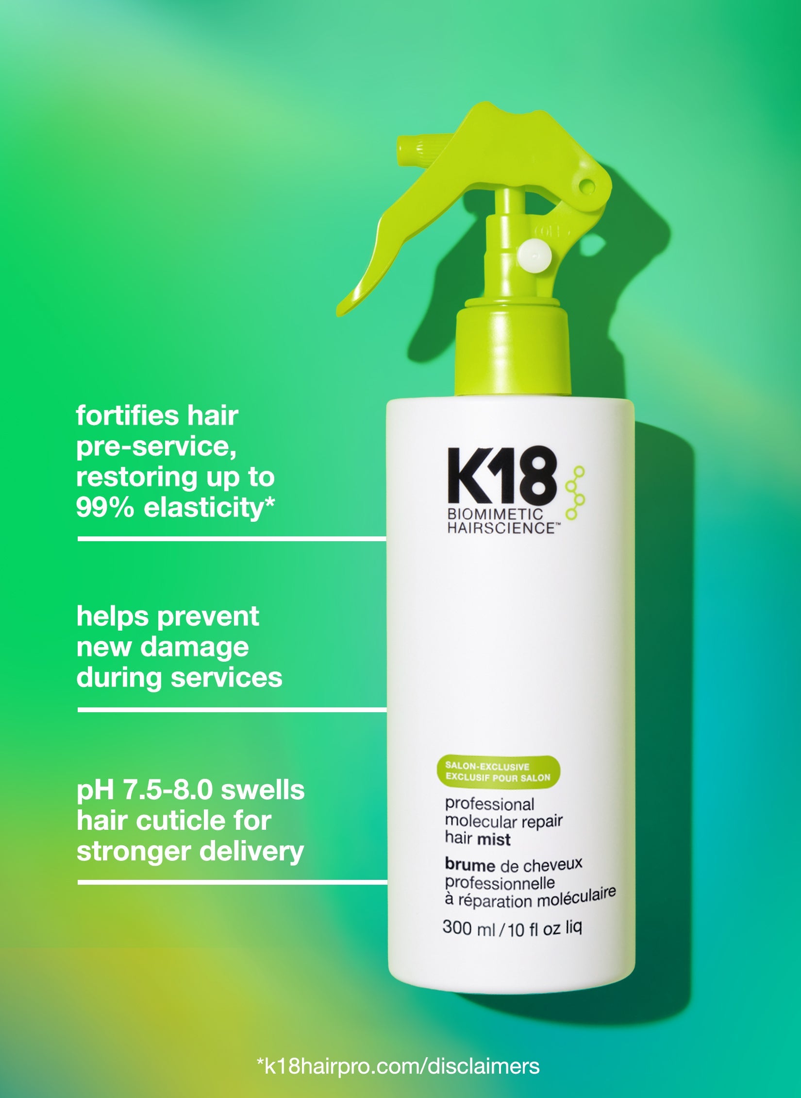 Bruma K18 Professional Molecular Repair Mist 150ml Pre-Servicio Salon Profesional