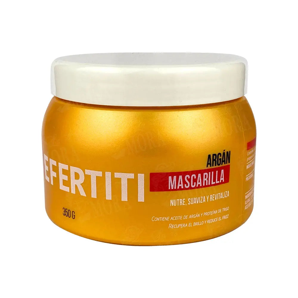 Mascarilla Nefertiti con aceite de argán 350g para tratamiento profesional de cabello seco y dañado