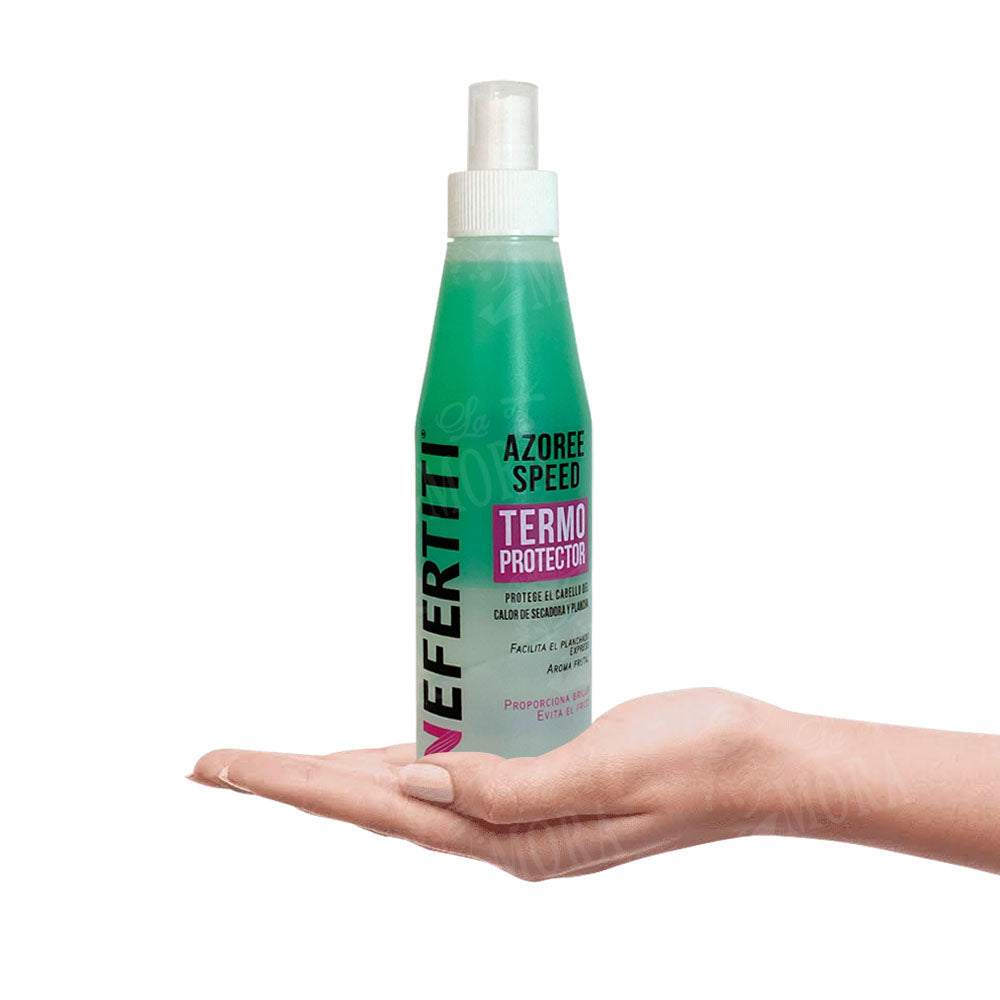 Azoree Speed 250ml Nefertiti acelerador de secado con protección térmica para salones profesionales
