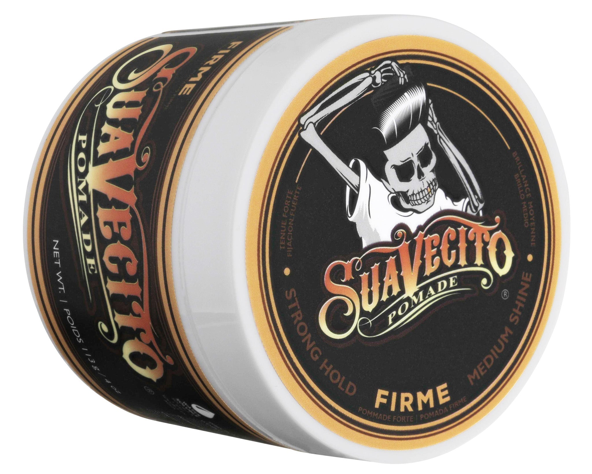 Pomada Suavecito Firme 113g fijación extrema para barberos profesionales México