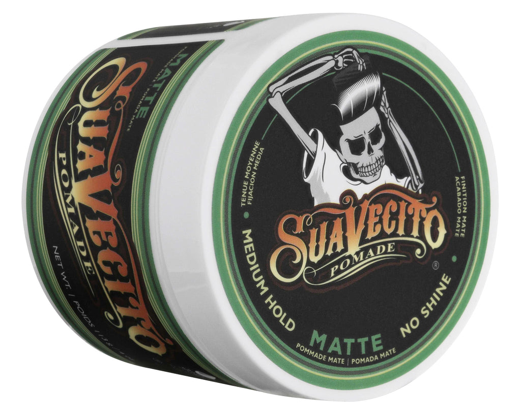 Suavecito Pomade Matte 113g - Producto profesional para barbería con acabado mate y fijación fuerte