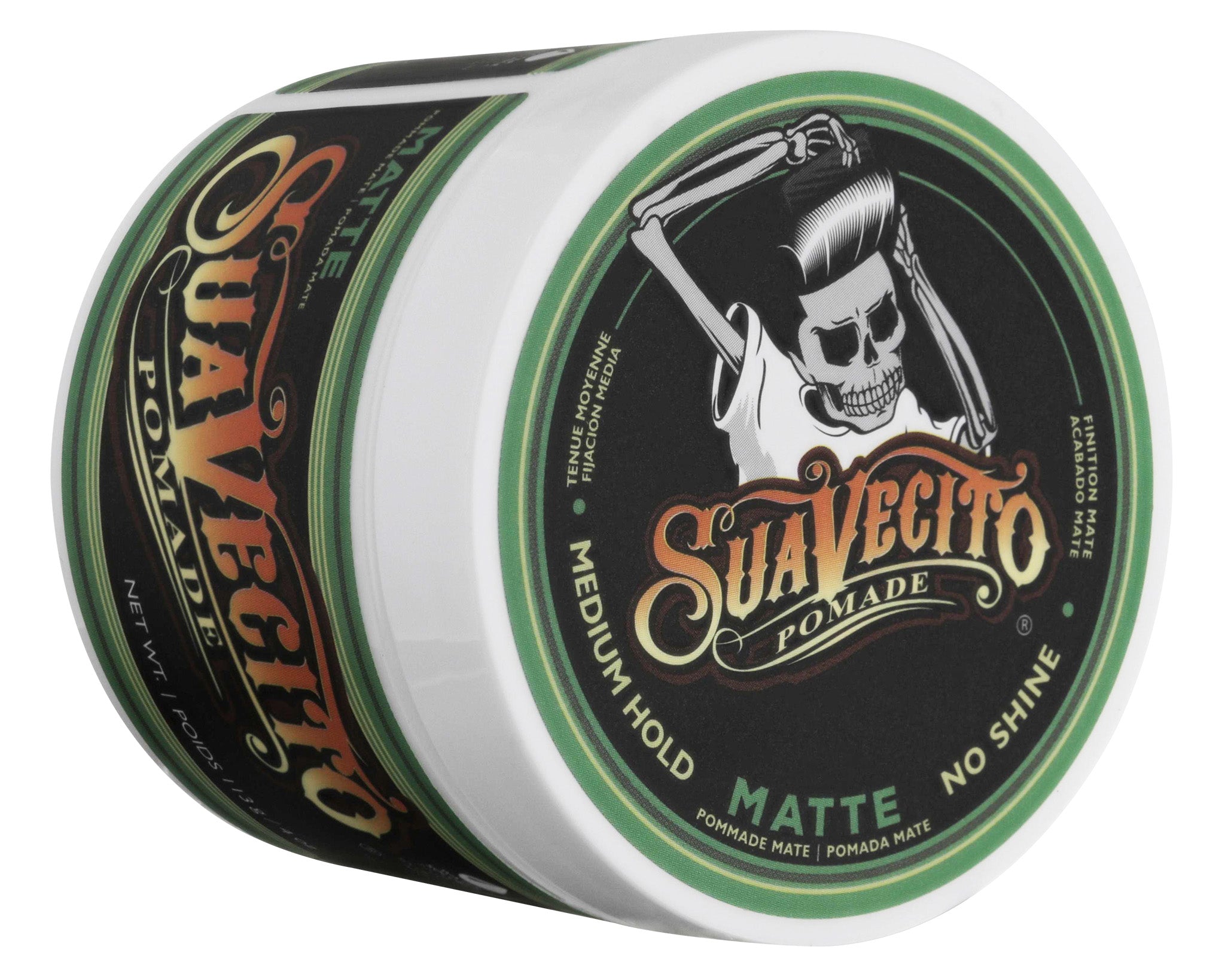 Suavecito Pomade Matte 113g - Producto profesional para barbería con acabado mate y fijación fuerte