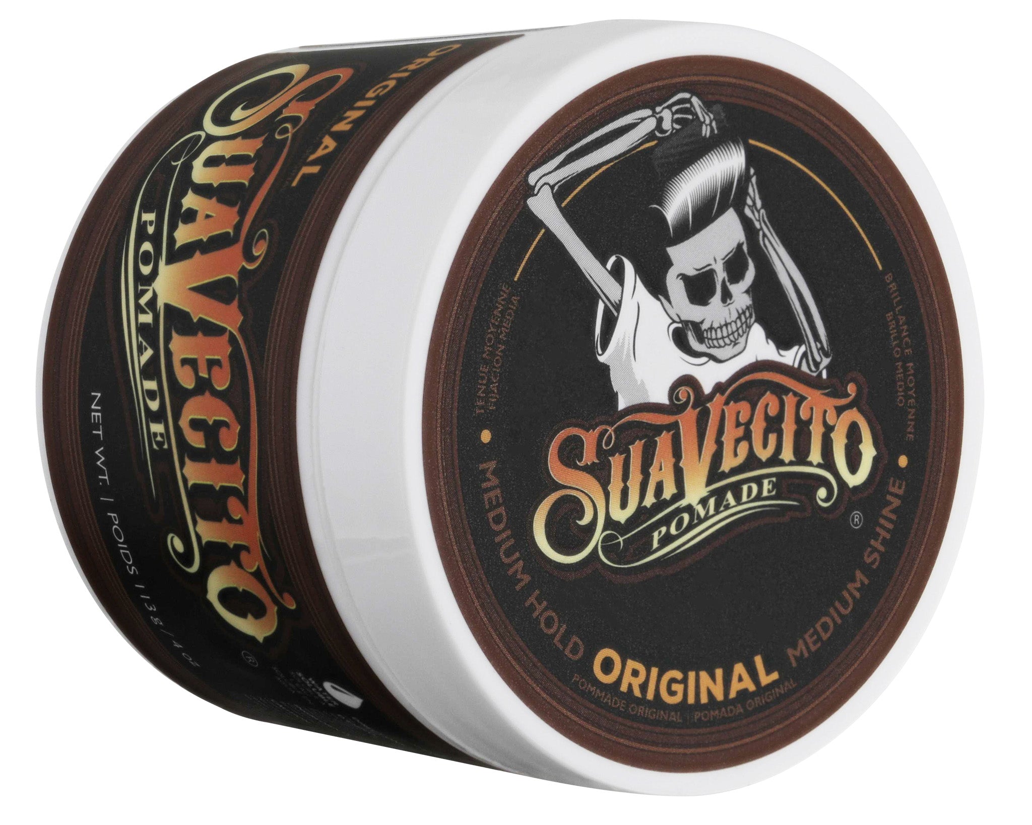 Pomada Suavecito Original 113g fijación fuerte brillo intenso barbería profesional