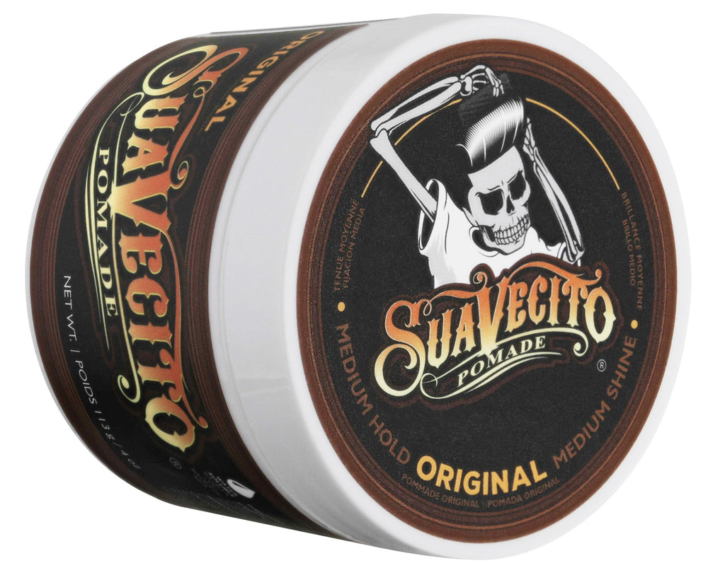 Pomada Suavecito Original 113g fijación fuerte brillo intenso barbería profesional