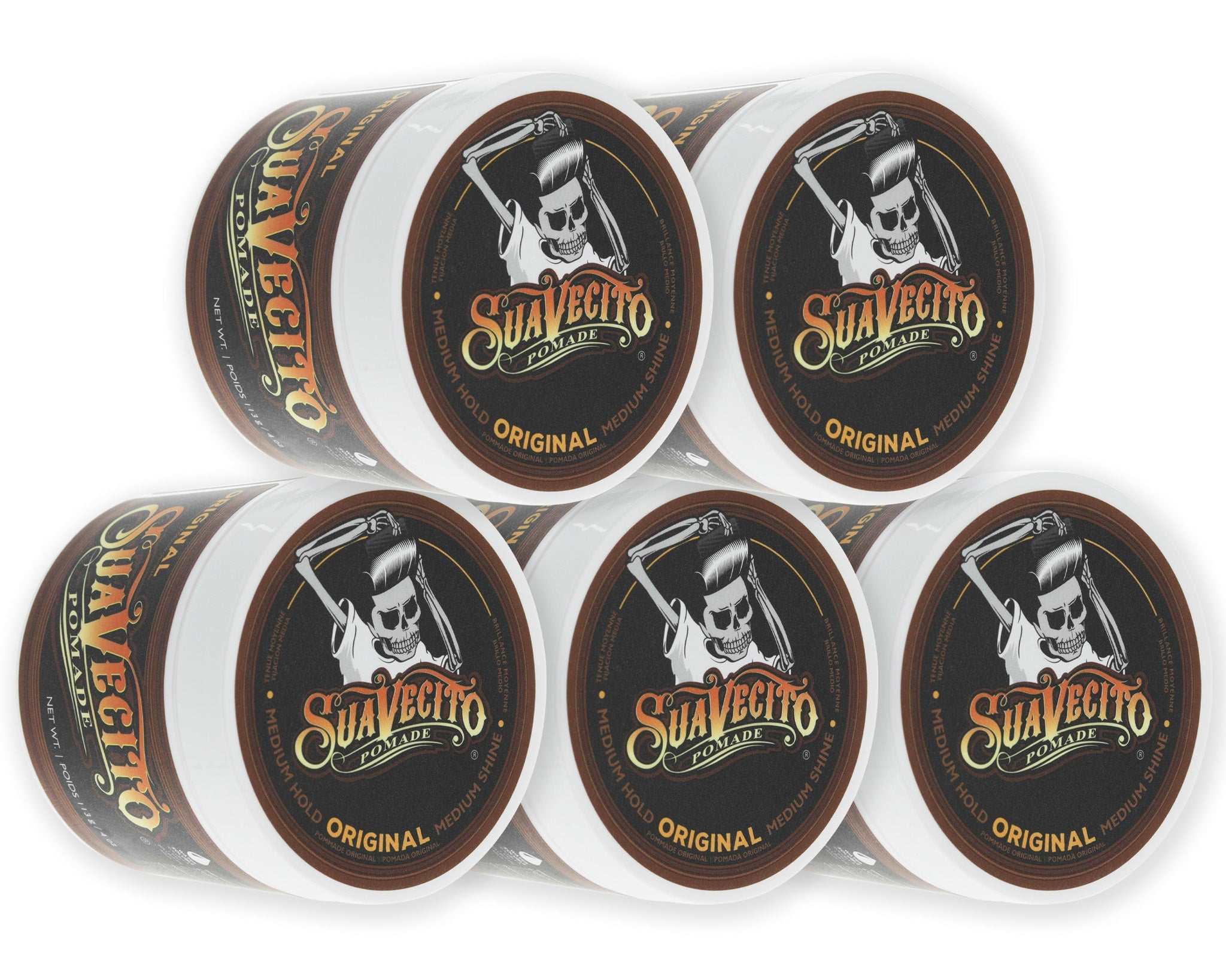 Pomada Suavecito Original 113g fijación fuerte brillo intenso barbería profesional