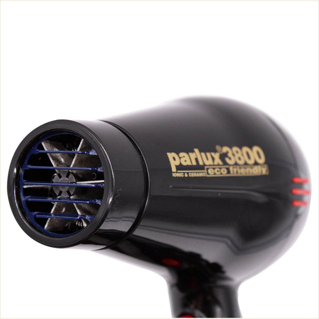 Secadora Parlux 3800 Ionic Ceramic Black Profesional Salón Eco Friendly