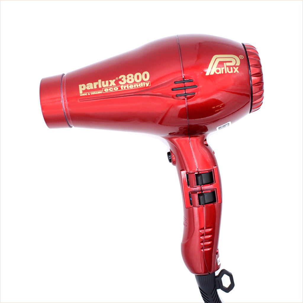 Secadora Parlux 3800 Ionic Ceramic Red Profesional Salón Eco Friendly