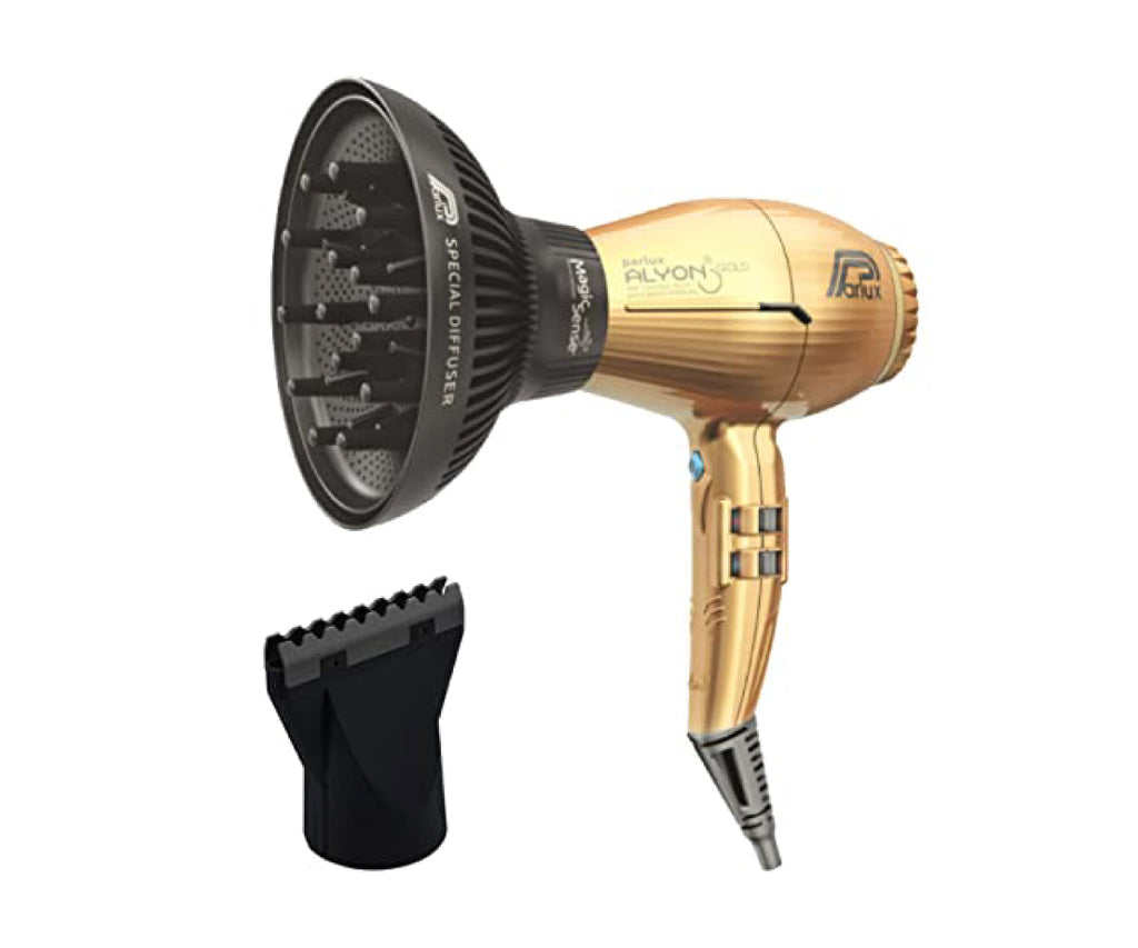 Pack Secadora Parlux Alyon Gold con Difusor Profesional Salón Iónica 2250W