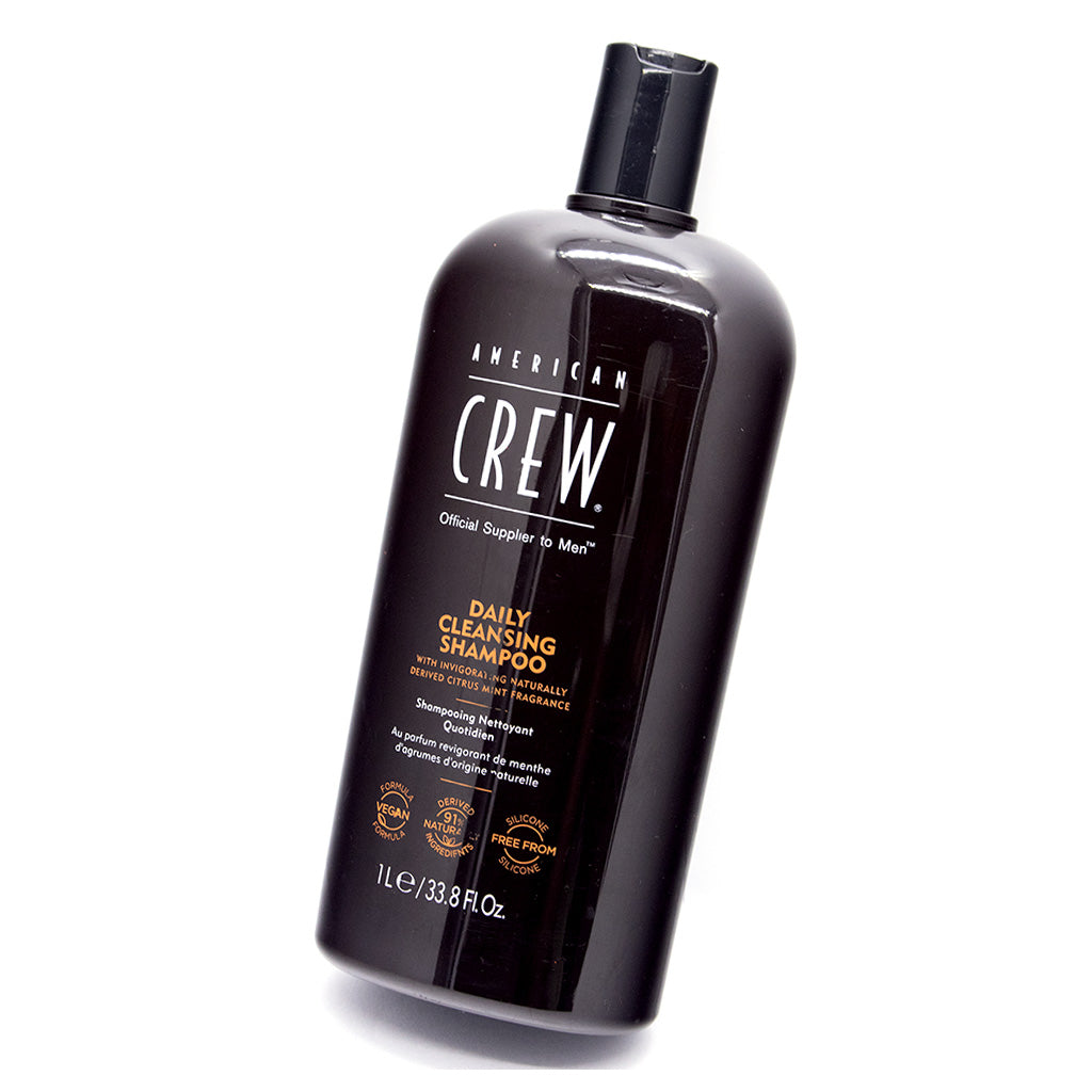 Shampoo American Crew Daily Cleansing 1 Litro Vitamina B5 Salon Barbería