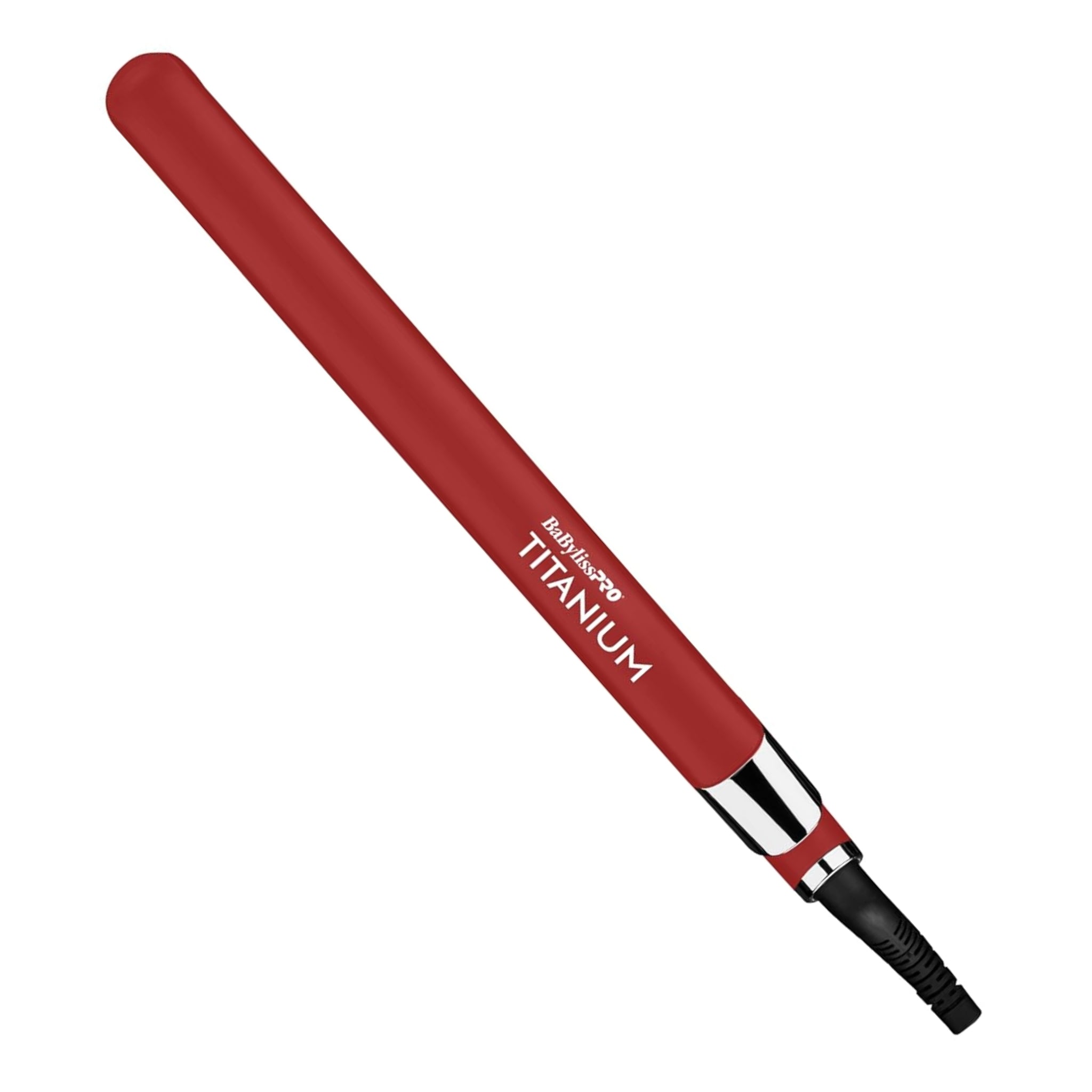 Plancha alaciadora BabyLiss BT130 titanium roja 1 pulgada para cabello profesional