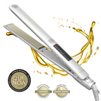 Plancha para cabello GAMA Elegance STD Quinoa con placas de cerámica y tecnología iónica