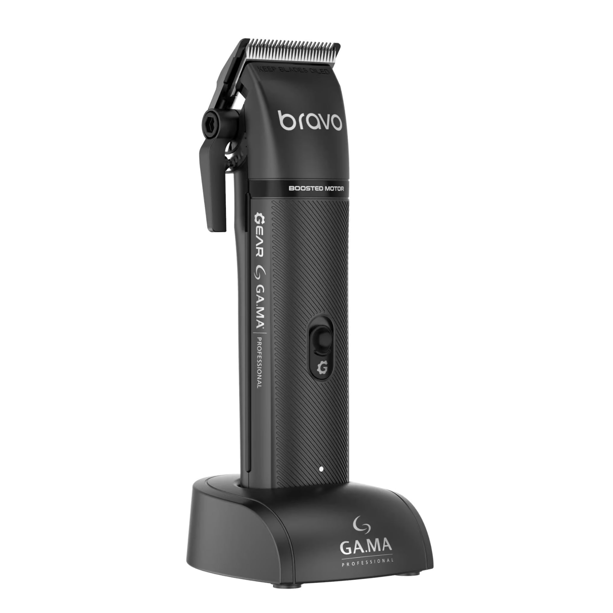 GAMA Clipper Gear Bravo máquina cortapelo profesional para barbería con cuchillas de acero inoxidable