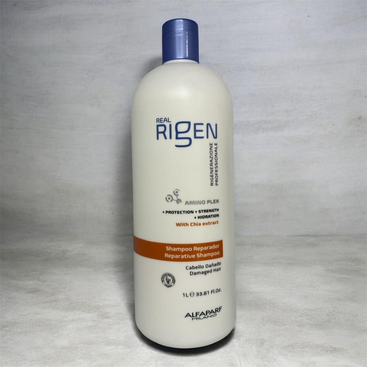 Shampoo Reparador Real Rigen Alfaparf 1 litro para cabello dañado
