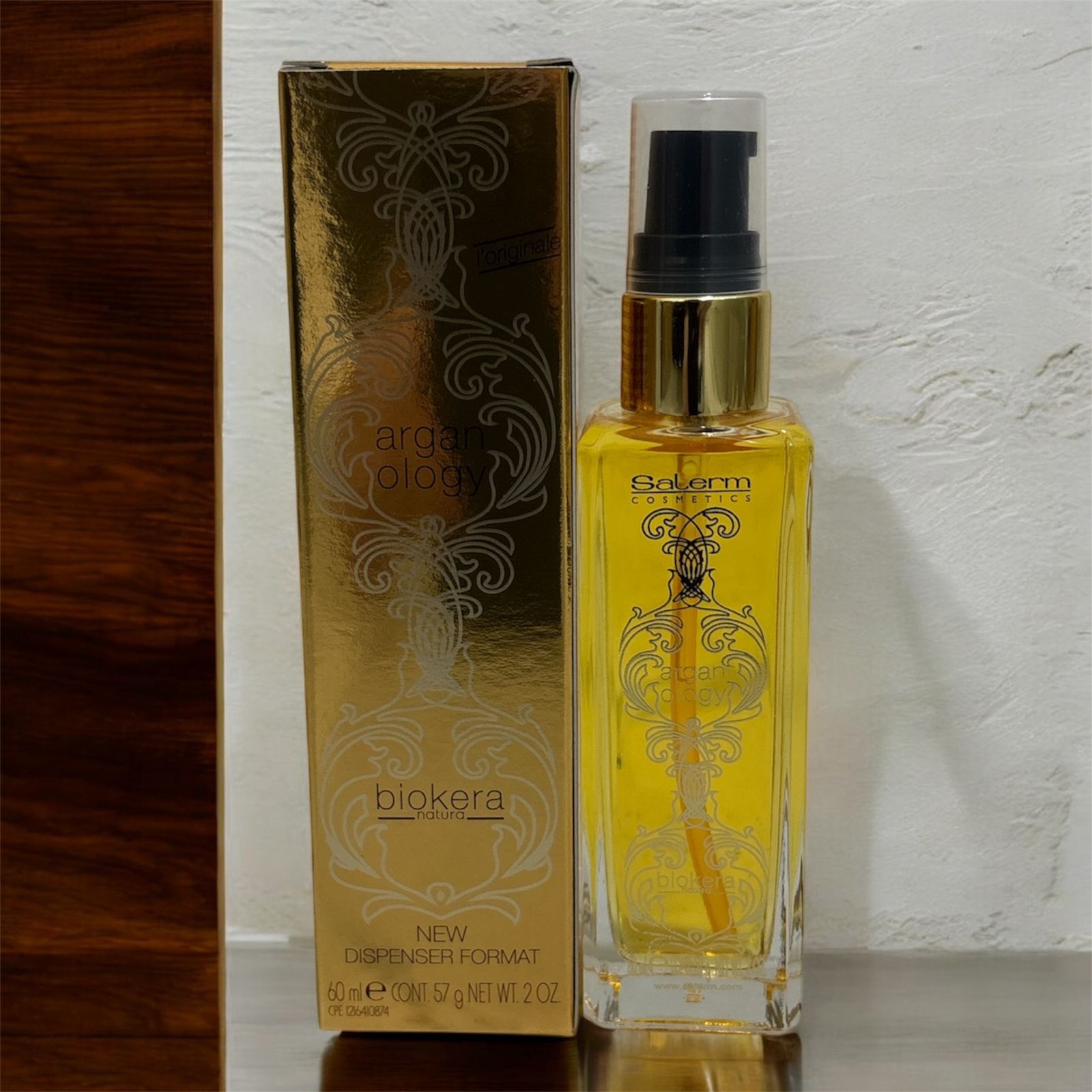 BIOKERA ARGANOLOGY 60ML tratamiento capilar con aceite de argán SALERM para cabello seco y dañado