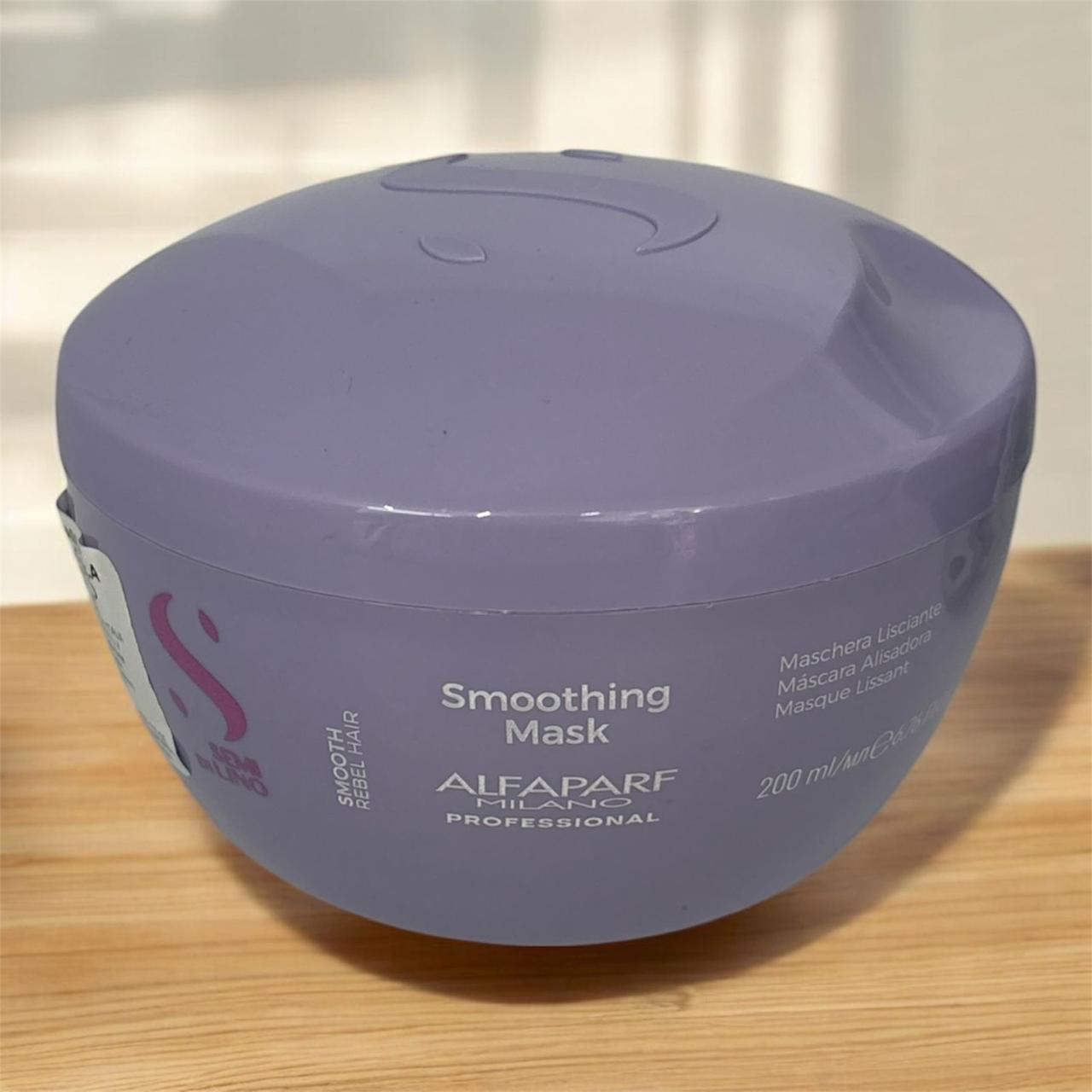 Mascarilla Alisante Smoothing Semi Di Lino Alfaparf 200ml para control de frizz y alisado profesional