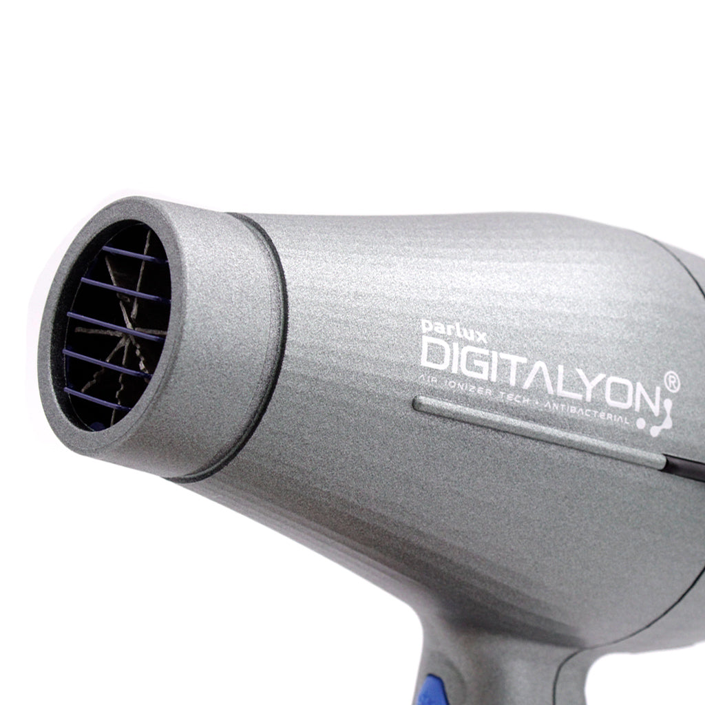 Pack Secadora Parlux Digitalyon Glitter Grey Profesional Salón Motor Digital 2400W