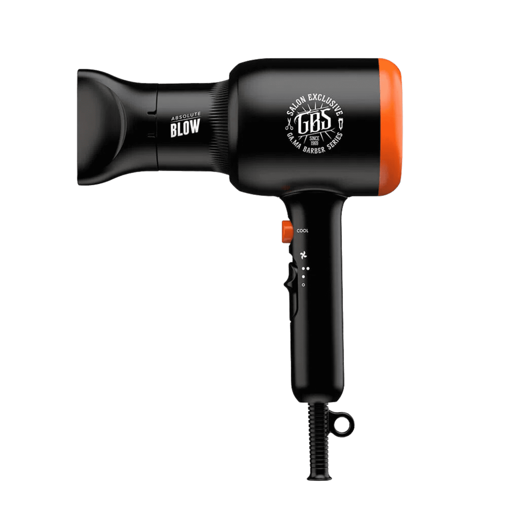 Secadora GBS Blow GAMA profesional color negro con tecnología iónica para salones de belleza