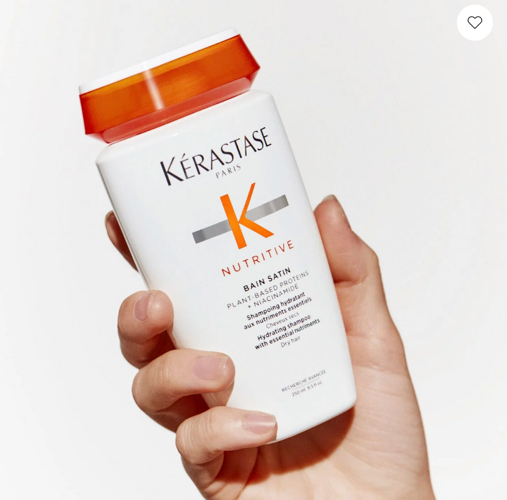 Shampoo Kérastase Bain Satin Nutrive 1 litro para cabello seco y maltratado