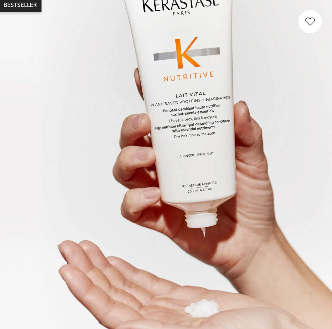 Acondicionador Kérastase Nutritive Lait Vital 200ml para cabello seco y dañado