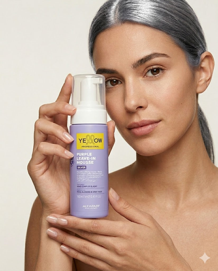 Mousse Yellow Silver Purple Leave-in – Matizador 160ml