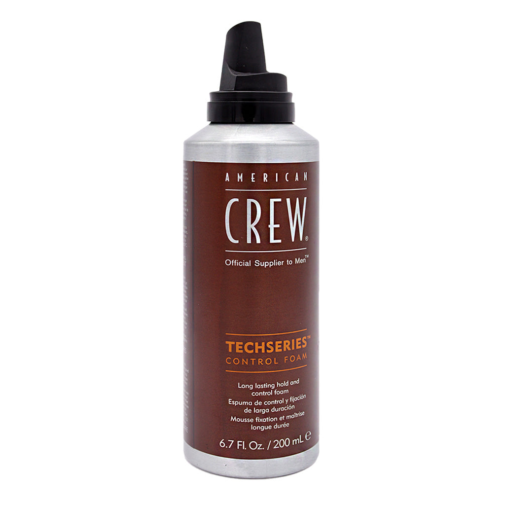 Espuma American Crew Control Foam 200ml Volumen Fijación Fuerte Brillo Medio