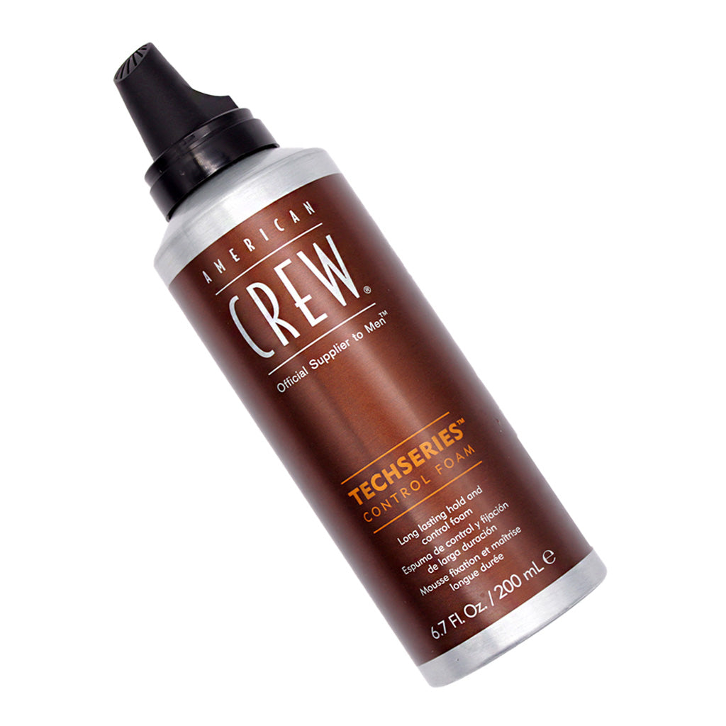 Espuma American Crew Control Foam 200ml Volumen Fijación Fuerte Brillo Medio