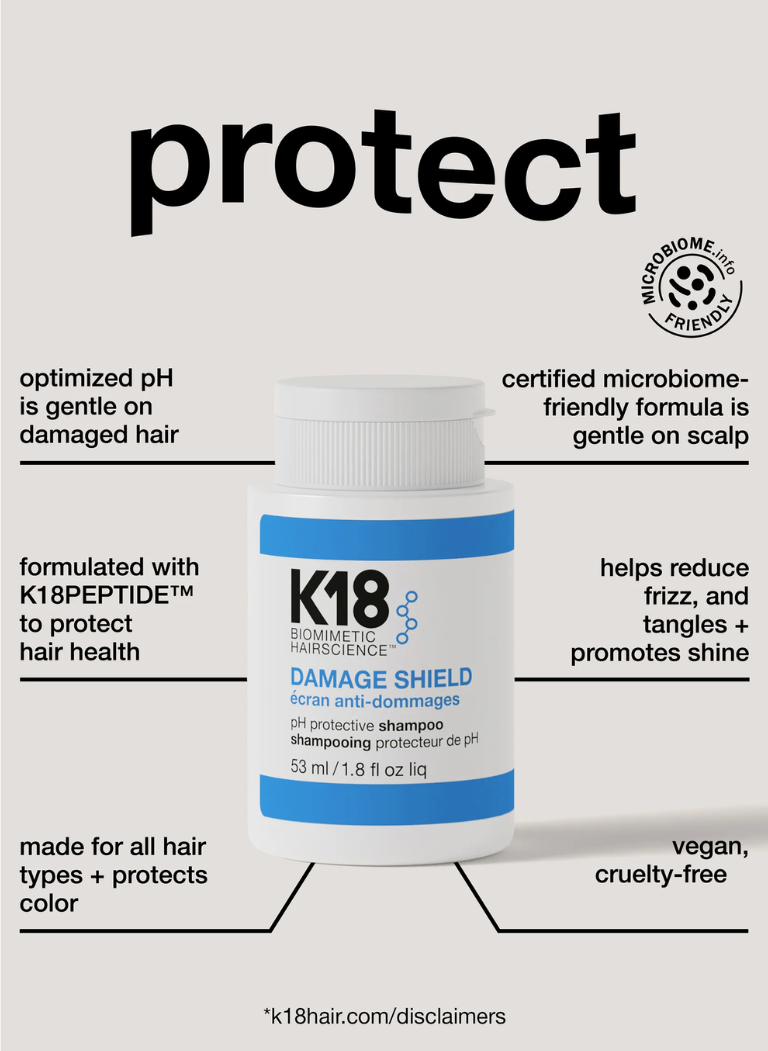 Shampoo K18 Damage Shield pH 53ml Tamano Viaje Travel Size Color Safe