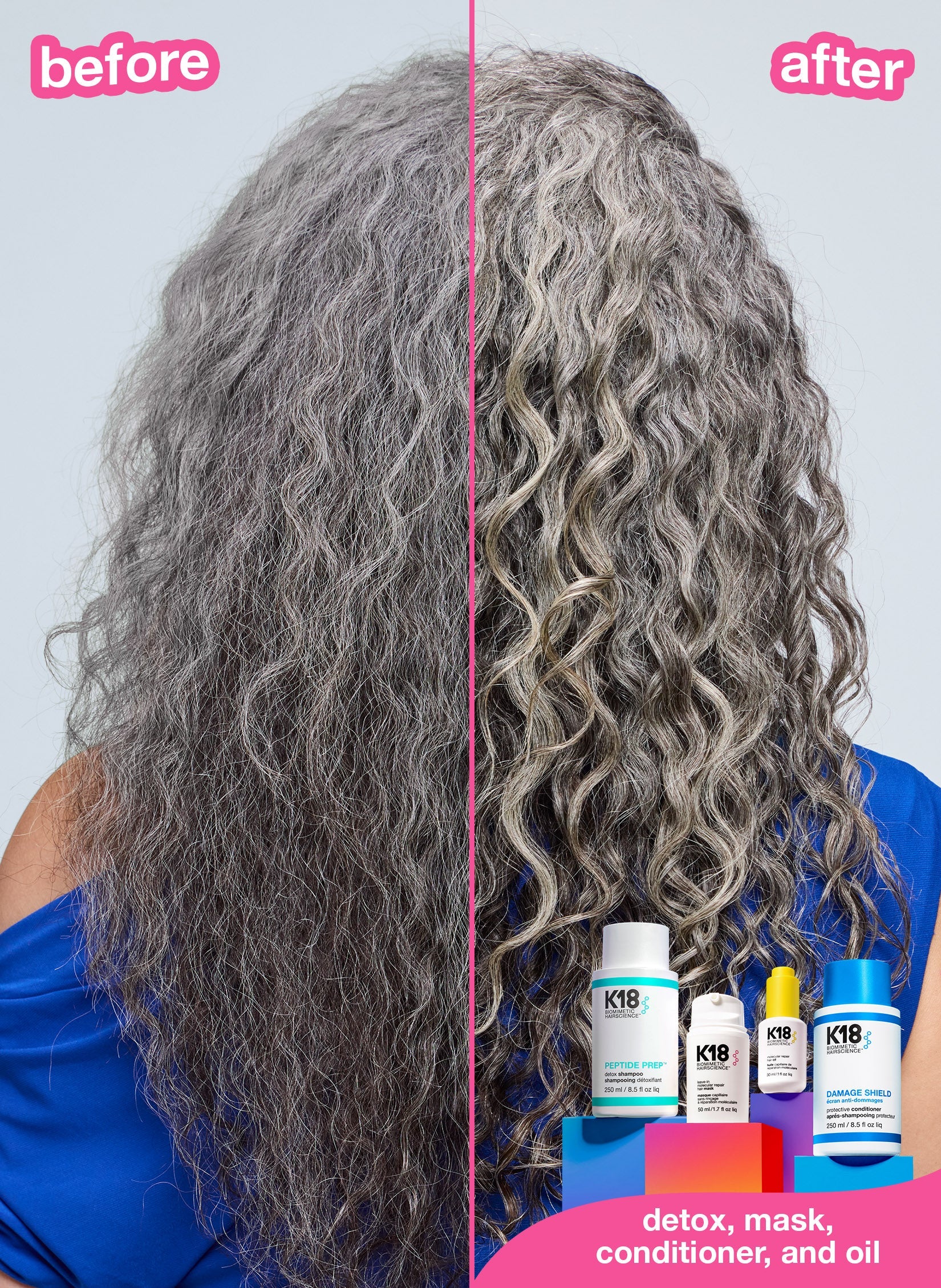 Shampoo K18 Peptide Prep Detox Shampoo 250ml Limpieza Profunda Profesional