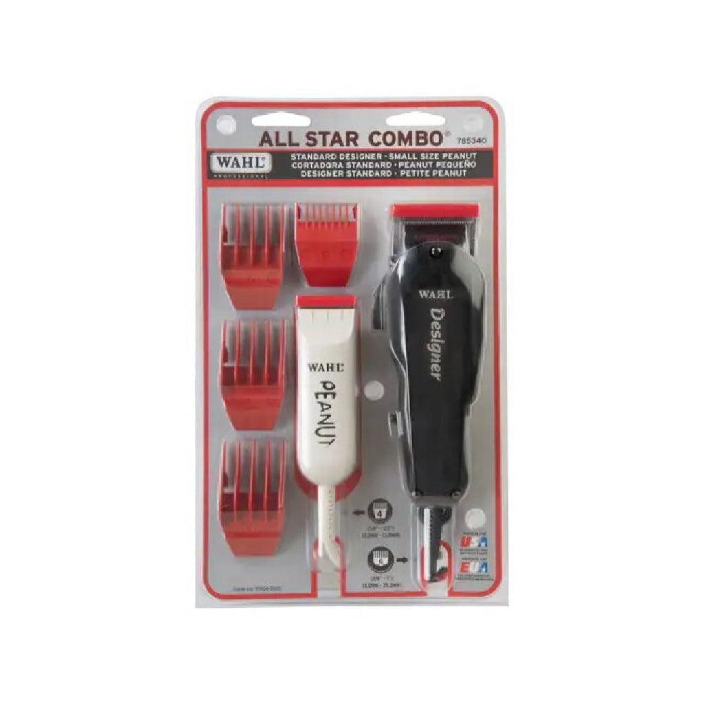 Wahl All Star Combo 08331 kit profesional clipper y trimmer para barbería