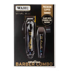 WAHL Barber Combo Cordless - Kit cortadora y recortadora inalámbrica profesional para barbería