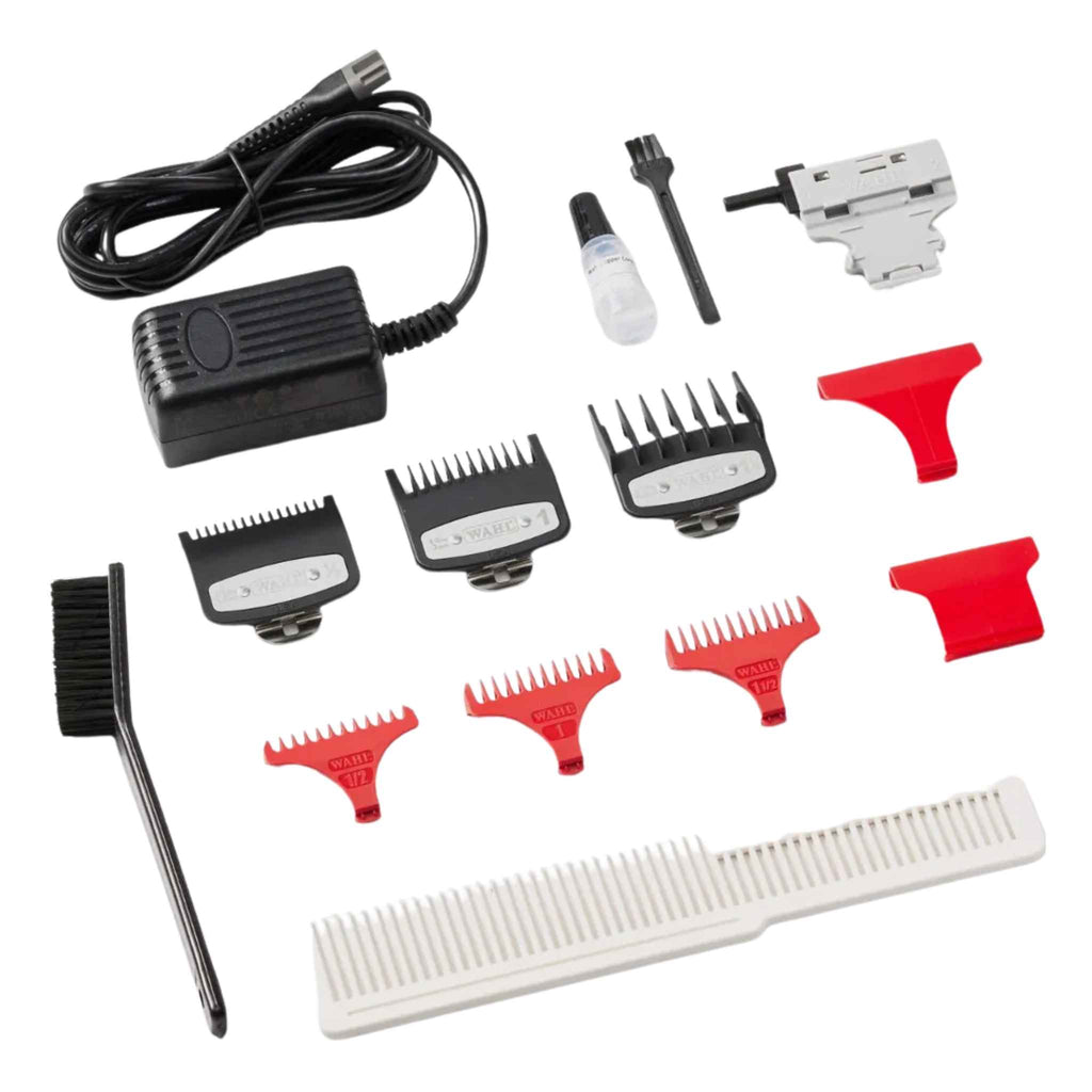 WAHL Barber Combo Cordless - Kit cortadora y recortadora inalámbrica profesional para barbería