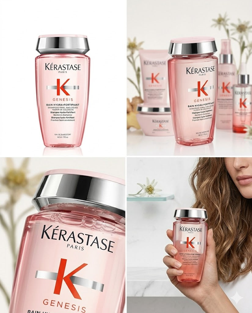 KÉRASTASE GENESIS RITUAL COMPLETO ANTICAÍDA FORTIFICANTE (SHAMPOO 250 ML + MASCARILLA 200 ML + PROTECTOR TÉRMICO 150 ML + SÉRUM 90 ML)
