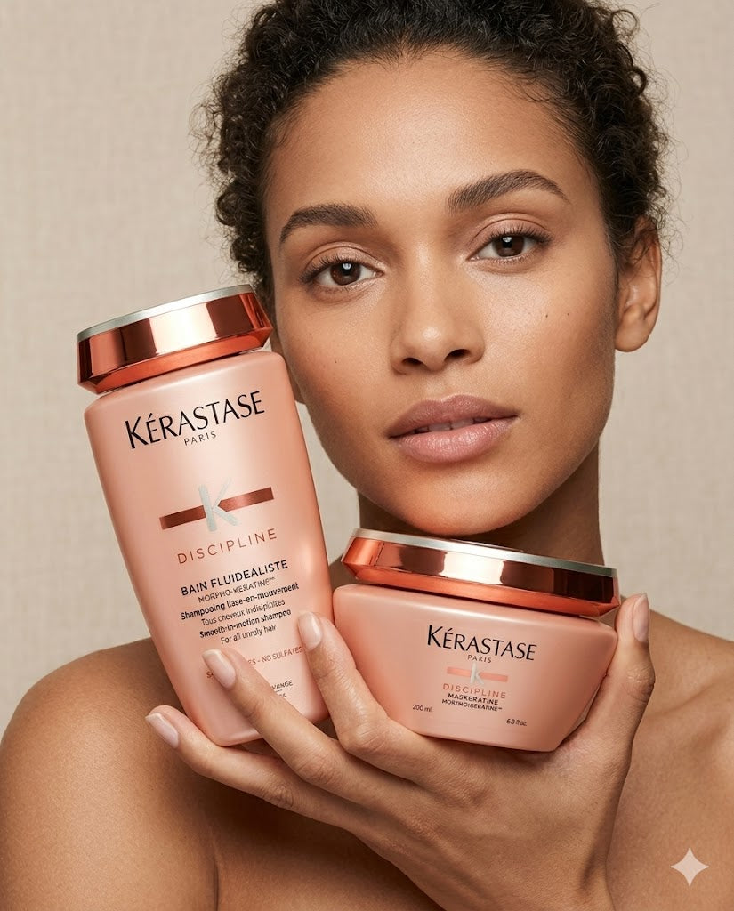 KÉRASTASE DISCIPLINE BAIN FLUIDEALISTE 250 ML + MASKÉRATINE 200 ML