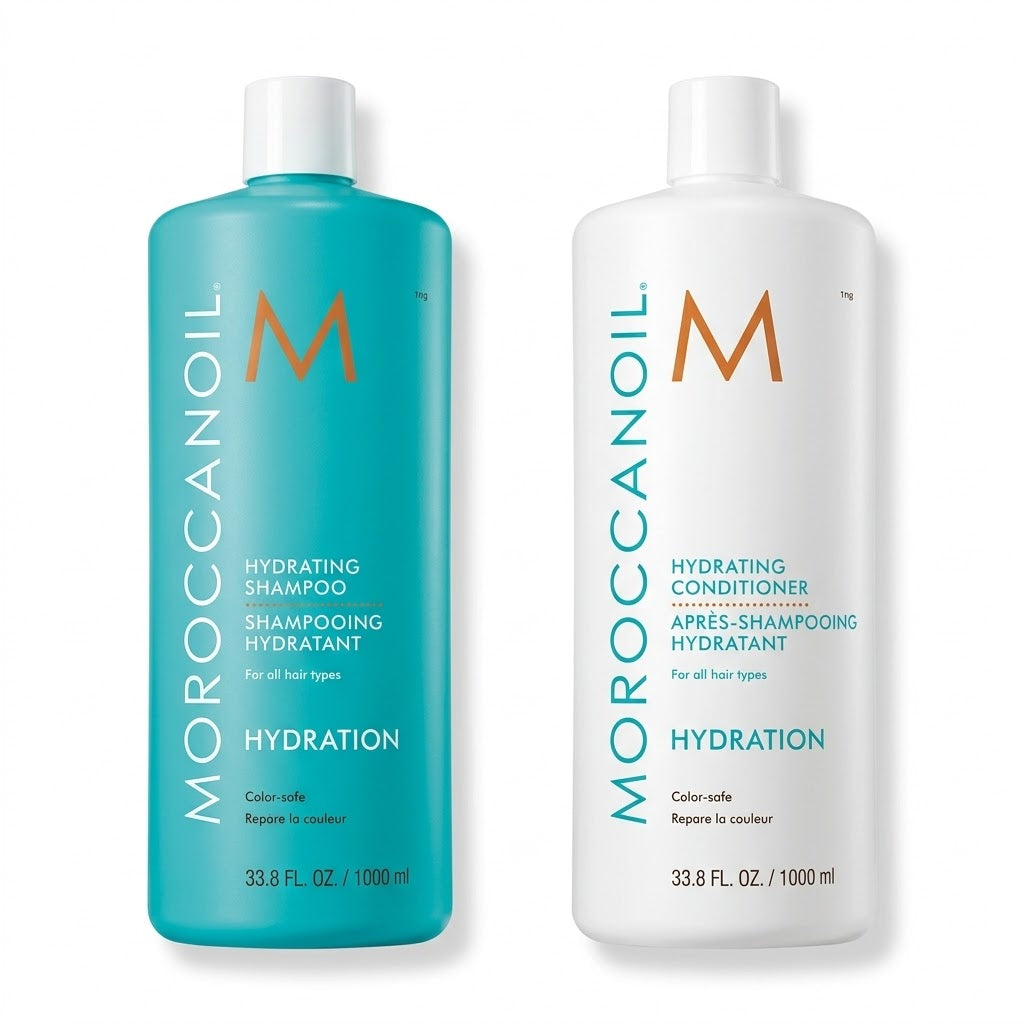 MOROCCANOIL HYDRATING SHAMPOO + CONDITIONER DUO 1000ML