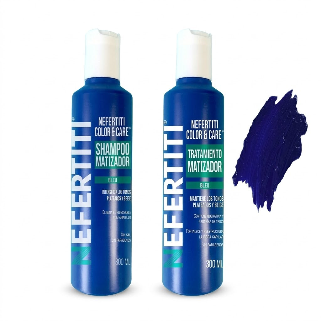 NEFERTITI COLOR CARE SHAMPOO + TRATAMIENTO BLEU 300ML